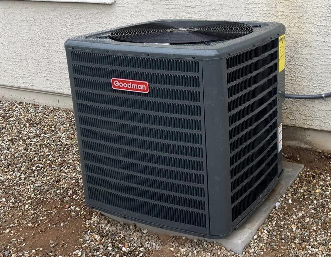 Installed Goodman Air Conditioner